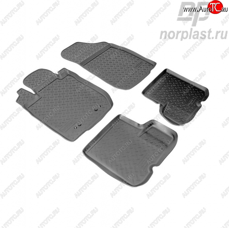 2 049 р. Комплект ковриков в салон Norplast Renault Sandero (BS) (2009-2014)  с доставкой в г. Вологда
