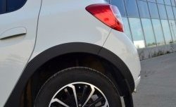 3 699 р. Комплект накладок на арки KART RS NEW Renault Sandero (B8) дорестайлинг (2014-2018) (Неокрашенные)  с доставкой в г. Вологда. Увеличить фотографию 2