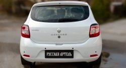 499 р. Реснички задних фонарей RA Renault Sandero (B8) дорестайлинг (2014-2018) (Неокрашенные)  с доставкой в г. Вологда. Увеличить фотографию 2