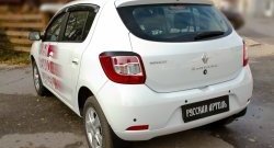 499 р. Реснички задних фонарей RA Renault Sandero (B8) дорестайлинг (2014-2018) (Неокрашенные)  с доставкой в г. Вологда. Увеличить фотографию 3