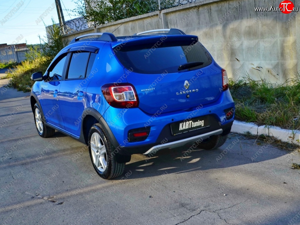 2 799 р. Спойлер на багажник KART Renault Sandero Stepway (B8) дорестайлинг (2014-2018) (Неокрашенный)  с доставкой в г. Вологда