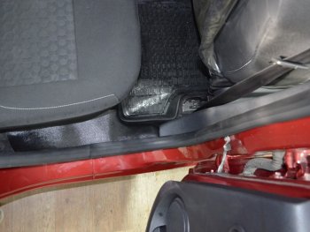 2 299 р. Накладки на ковролин KART Renault Sandero (B8) дорестайлинг (2014-2018) (Без покрытия)  с доставкой в г. Вологда. Увеличить фотографию 3