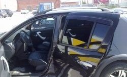 3 649 р. Внутренние ручки задних дверей Renault Sandero (BS) (2009-2014) (Неокрашенные)  с доставкой в г. Вологда. Увеличить фотографию 2