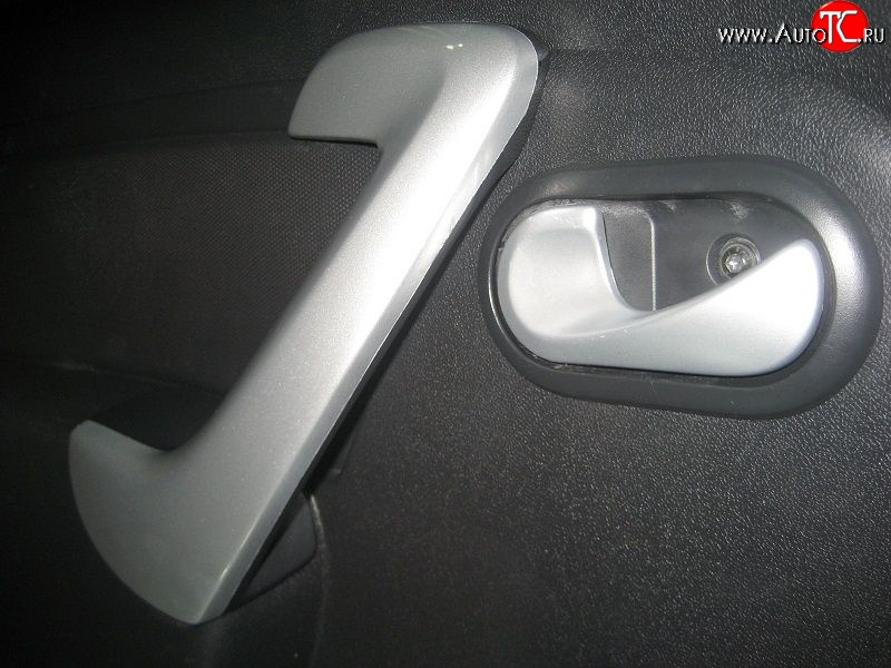 3 649 р. Внутренние ручки задних дверей Renault Sandero (BS) (2009-2014) (Неокрашенные)  с доставкой в г. Вологда