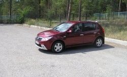 2 799 р. Низкая накладка Kart на передний бампер Renault Sandero (BS) (2009-2014) (Неокрашенная)  с доставкой в г. Вологда. Увеличить фотографию 2