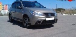 2 799 р. Низкая накладка Kart на передний бампер Renault Sandero (BS) (2009-2014) (Неокрашенная)  с доставкой в г. Вологда. Увеличить фотографию 3
