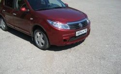 2 799 р. Низкая накладка Kart на передний бампер Renault Sandero (BS) (2009-2014) (Неокрашенная)  с доставкой в г. Вологда. Увеличить фотографию 4