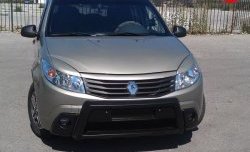 4 249 р. Высокая Накладка Kart на передний бампер Renault Sandero (BS) (2009-2014) (Неокрашенная)  с доставкой в г. Вологда. Увеличить фотографию 8