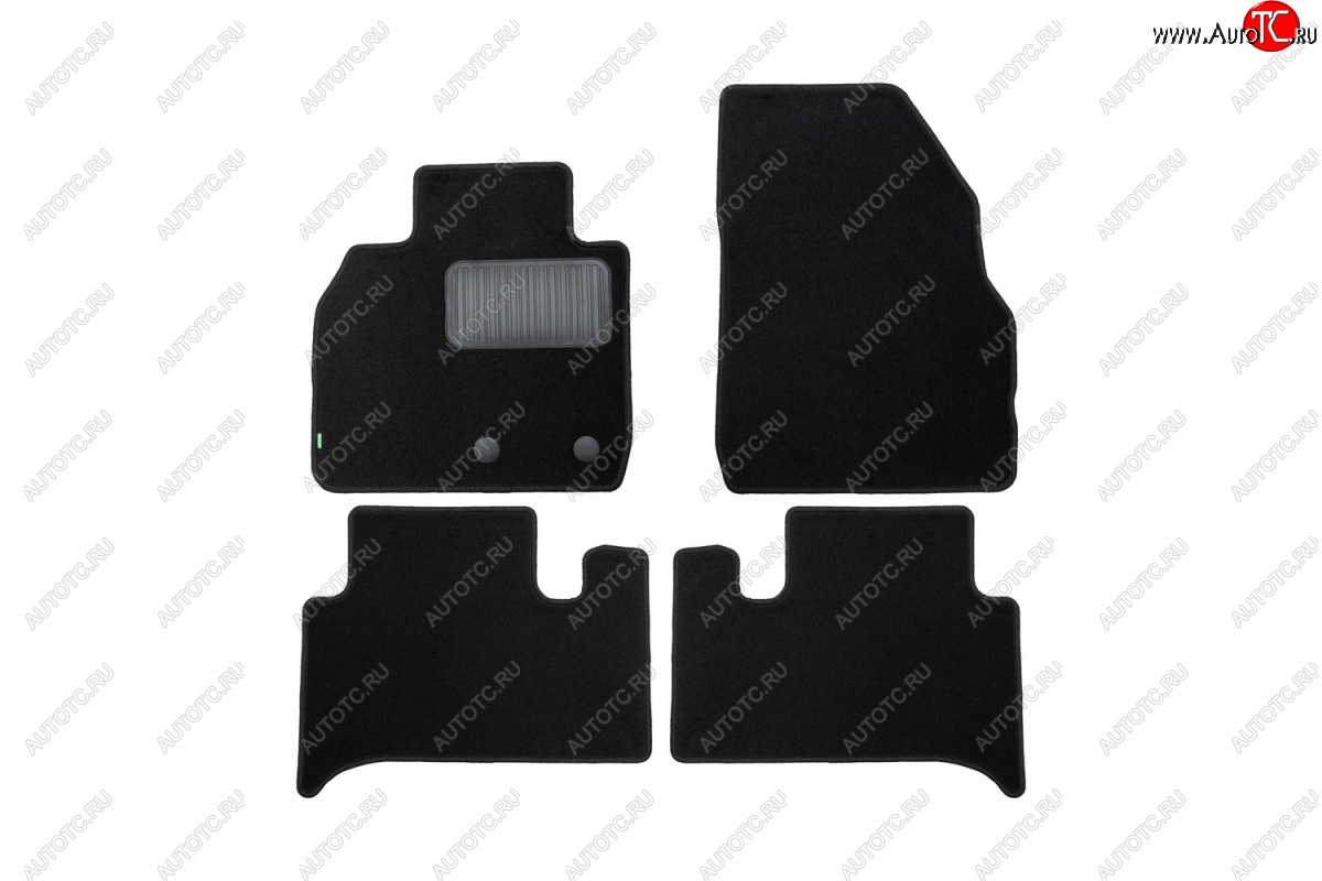 6 949 р. Текстильные коврики салона Klever Standart АКПП Renault Scenic 2 (2003-2009)  с доставкой в г. Вологда