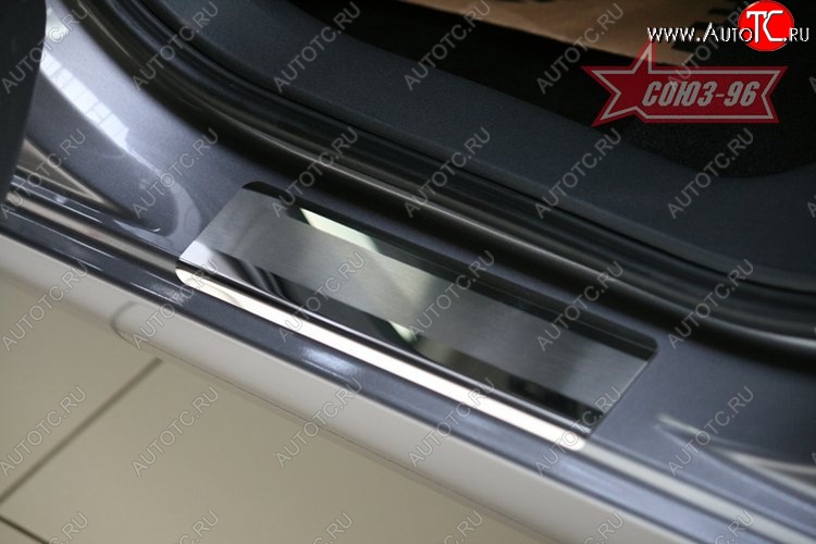 2 474 р. Накладки на внутренние пороги Souz-96 Renault Scenic 2 (2003-2009)  с доставкой в г. Вологда