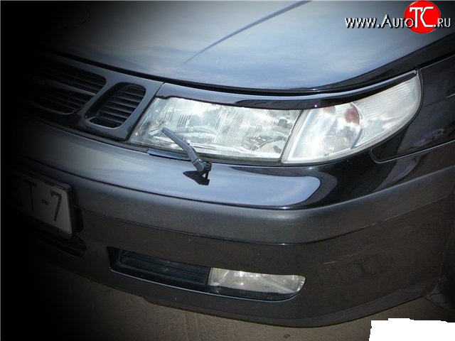 1 119 р. Реснички Sport на фары SAAB 9-5 YS3E cедан дорестайлинг (1997-2001)  с доставкой в г. Вологда