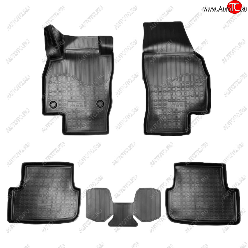 1 869 р. Коврики салона Norplast Seat Arona (2017-2025) (Цвет: черный)  с доставкой в г. Вологда