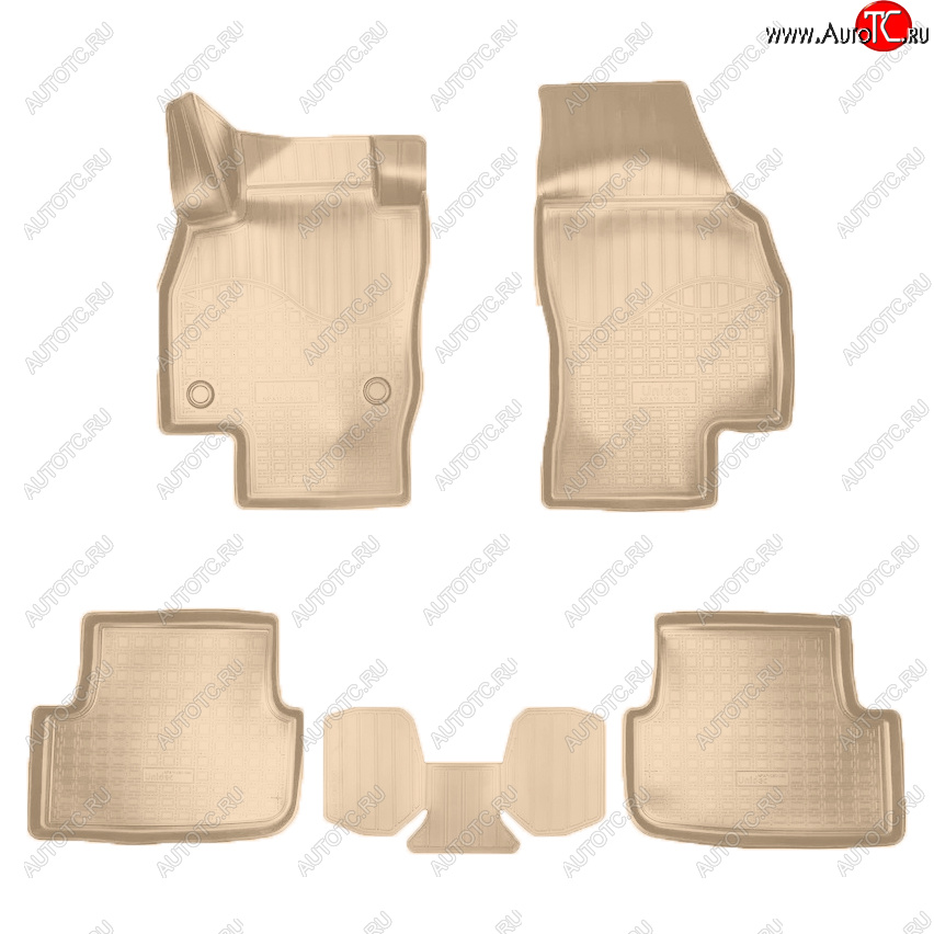 2 189 р. Коврики салона Norplast Seat Arona (2017-2025) (Цвет: бежевый)  с доставкой в г. Вологда