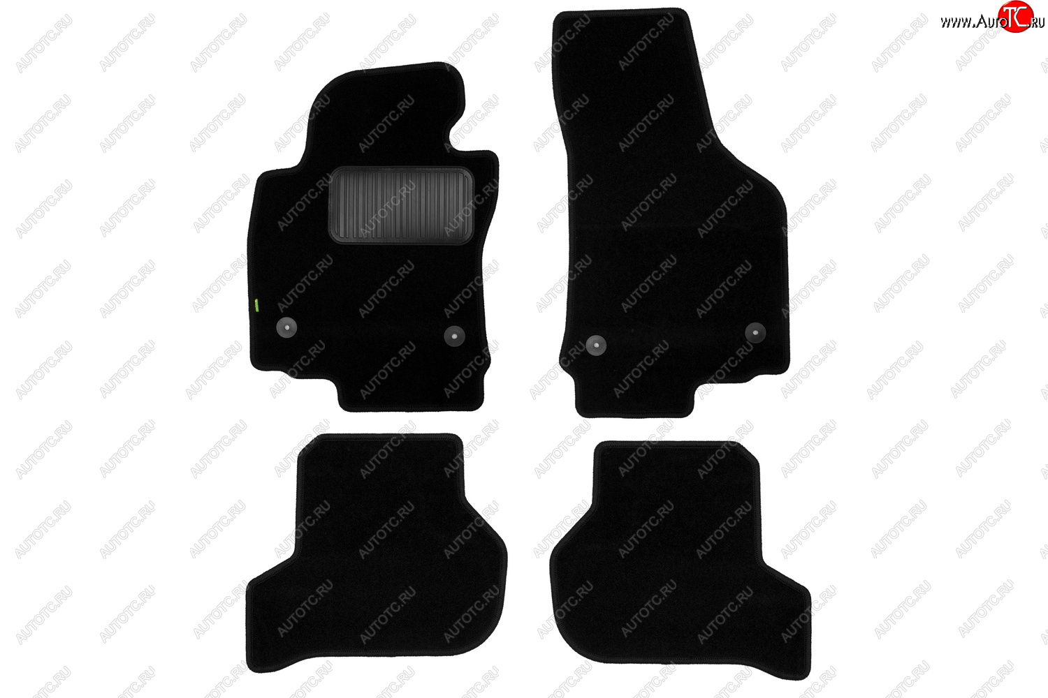299 р. Текстильные коврики салона Klever Standart Seat Leon 1P хэтчбэк 5 дв. дорестайлинг (2005-2009) (Черные)  с доставкой в г. Вологда