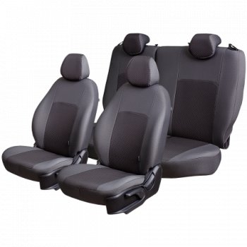 5 999 р. Чехлы сидений Lord Autofashion Дублин (жаккард, 60/40, 3Г-образ. подголовника) Chevrolet Aveo T250 седан рестайлинг (2006-2011) (Серый, стежок серый)  с доставкой в г. Вологда. Увеличить фотографию 2