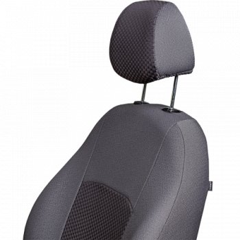 3 899 р. Комплект чехлов сидений (РЗС 60/40, 3Г Жаккард) Lord Autofashion ДУБЛИН Chevrolet Aveo T250 хэтчбек 5 дв рестайлинг (2006-2011) (Серый, стежок серый)  с доставкой в г. Вологда. Увеличить фотографию 2