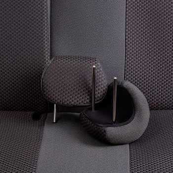 5 399 р. Чехлы сидений Lord Autofashion Дублин (жаккард, 60/40, раздельная спинка, 2Г-образ. подголовника) Hyundai Solaris RBr седан дорестайлинг (2010-2014) (Серый, стежок серый)  с доставкой в г. Вологда. Увеличить фотографию 2