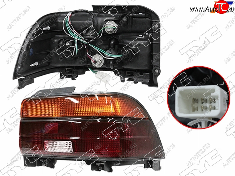 3 399 р. Правый фонарь задний TYC Toyota Corolla E100 седан (1991-2002)  с доставкой в г. Вологда