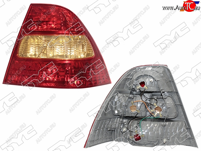 5 349 р. Правый фонарь задний TYC Toyota Corolla E120 седан дорестайлинг (2000-2004)  с доставкой в г. Вологда