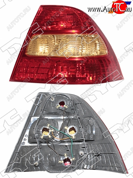 5 349 р. Левый фонарь задний TYC Toyota Corolla E120 седан дорестайлинг (2000-2004)  с доставкой в г. Вологда