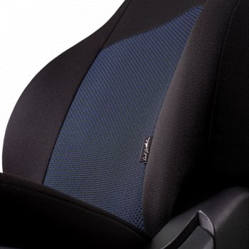 5 999 р. Чехлы сидений Lord Autofashion Дублин (жаккард, 60/40, раздельное заднее сиденье и спинка, 3Г-образ. подголовника) Chevrolet Spark M300 дорестайлинг (2010-2015) (Чёрный, Ёж синий)  с доставкой в г. Вологда. Увеличить фотографию 2