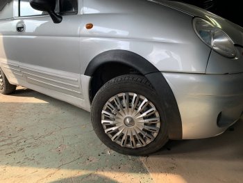 1 059 р. Накладки арок переднего и заднего бамперов Автостайл Daewoo Matiz M100 дорестайлинг (1998-2000) (Текстурная поврехность)  с доставкой в г. Вологда. Увеличить фотографию 4