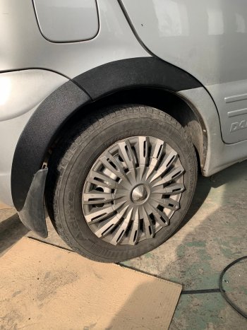 1 059 р. Накладки арок переднего и заднего бамперов Автостайл Daewoo Matiz M100 дорестайлинг (1998-2000) (Текстурная поврехность)  с доставкой в г. Вологда. Увеличить фотографию 9