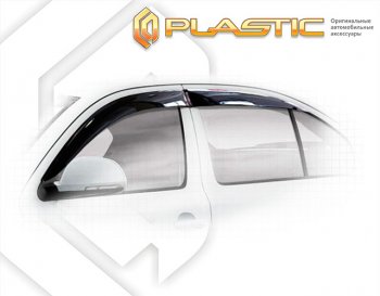 1 999 р. Дефлектора окон CA-Plastic  Skoda Octavia  A5 (2004-2013) дорестайлинг лифтбэк, дорестайлинг универсал, лифтбэк рестайлинг, рестайлинг универсал (серия Classic полупрозрачный, без хром. молдинга )  с доставкой в г. Вологда. Увеличить фотографию 2