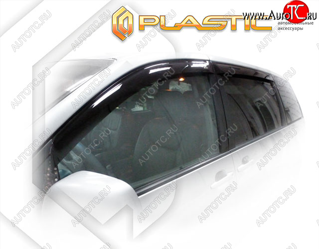2 159 р. Дефлектора окон CA-Plastic Toyota Sienna XL20 дорестайлинг (2003-2006) (Classic полупрозрачный, Без хром. молдинга)  с доставкой в г. Вологда