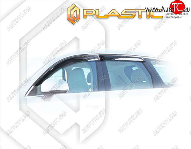 1 999 р. Дефлектора окон CA-Plastic  Volvo V90 (2016-2025) дорестайлинг, рестайлинг (Classic полупрозрачный, Без хром. молдинга)  с доставкой в г. Вологда