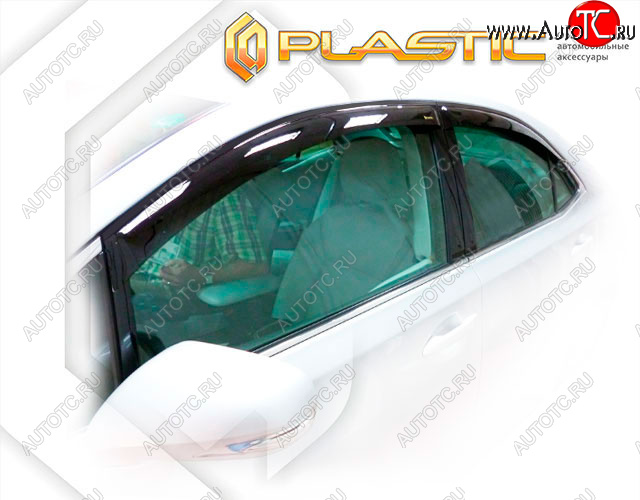 1 999 р. Дефлектора окон CA-Plastic  Toyota Sai (2009-2013) дорестайлинг (Classic полупрозрачный, Без хром. молдинга)  с доставкой в г. Вологда