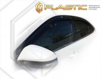 2 079 р. Дефлектора окон CA-Plastic  Toyota Harrier  XU60 (2013-2017) дорестайлинг (серия Classic полупрозрачный, Без хром. молдинга)  с доставкой в г. Вологда. Увеличить фотографию 2