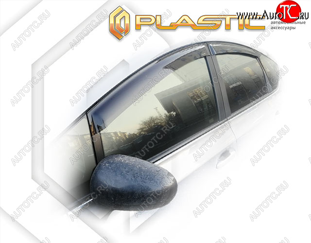 1 999 р. Дефлектора окон CA-Plastic  Toyota Prius ( Alfa лифтбек,  Alfa универсал) (2011-2025) рестайлинг, рестайл (Classic полупрозрачный, Без хром. молдинга)  с доставкой в г. Вологда
