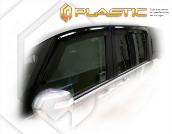 2 079 р. Дефлектора окон CA-Plastic Honda StepWagon 5 RP1,RP2, RP3, RP4, RP5  минивэн рестайлинг (2017-2022) (серия Classic полупрозрачный)  с доставкой в г. Вологда. Увеличить фотографию 2