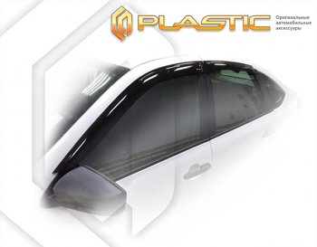 1 999 р. Дефлектора окон CA-Plastic Лада Гранта FL 2191 лифтбек (2018-2025) (серия Classic полупрозрачный, Без хром. молдинга)  с доставкой в г. Вологда. Увеличить фотографию 2