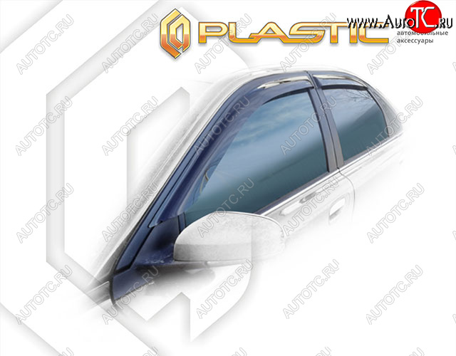 1 999 р. Дефлектора окон CA-Plastic  Volvo S80  TS седан (1998-2006) дорестайлинг, рестайлинг (Classic полупрозрачный, Без хром. молдинга)  с доставкой в г. Вологда