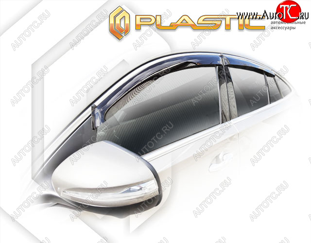 2 099 р. Ветровики дверей CA-Plastic Mercedes-Benz GLE Coupe C167 (2019-2025) (Classic полупрозрачный, Без хром. молдинга)  с доставкой в г. Вологда