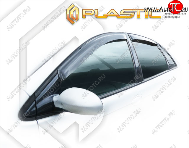 1 899 р. Ветровики дверей CA-Plastic CITROEN C5 X40,DC лифтбэк дорестайлинг (2000-2004) (Classic полупрозрачный, Без хром. молдинга)  с доставкой в г. Вологда