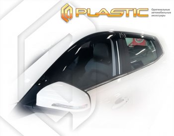 2 099 р. Дефлектора окон CA-Plastic Chery Tiggo 4 Pro (2021-2025) (серия Classic полупрозрачный)  с доставкой в г. Вологда. Увеличить фотографию 2