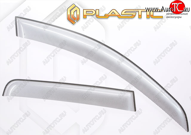 2 399 р. Дефлектора окон CA-Plastic  SSANGYONG Actyon (2013-2021) рестайлинг (Шелкография серебро)  с доставкой в г. Вологда