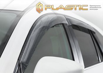 2 159 р. Дефлектора окон (Американская версия) CA-Plastic  Toyota Camry  XV55 (2014-2018) 1-ый рестайлинг, 2-ой рестайлинг (Серия Art графит, без хром. молдинга)  с доставкой в г. Вологда. Увеличить фотографию 2