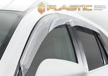 2 299 р. Дефлектора окон CA-Plsastic  Suzuki Solio (2015-2020) (Серия Art серебро)  с доставкой в г. Вологда. Увеличить фотографию 2