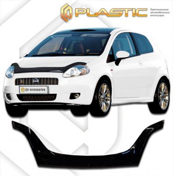 Дефлектор капота (exclusive) CA-Plastic Fiat Punto  199 (2005-2012) хэтчбэк 5 дв. дорестайлинг