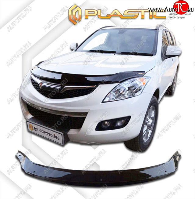2 899 р. Дефлектор капота (exclusive) CA-Plastic  Haval H5 (2020-2023) рестайлинг (Classic чёрный, Без надписи)  с доставкой в г. Вологда