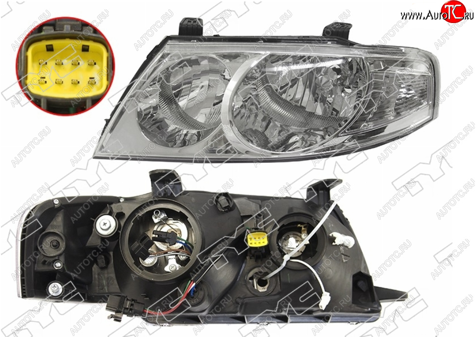 6 849 р. Левая фара (EURO, под электрокорректор) TYC Nissan Almera Classic седан B10 (2006-2013)  с доставкой в г. Вологда