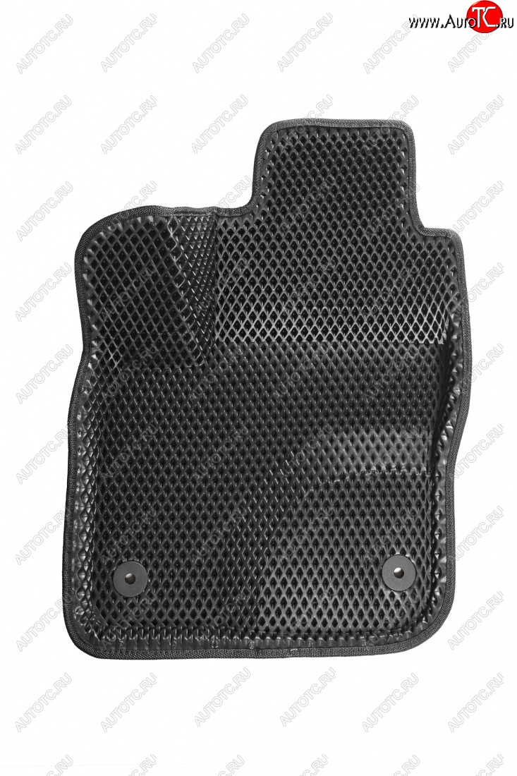 5 399 р. Коврики в салон EVA (МКПП, 3D, ромб, чёрные) Seintex Ford Focus 3 хэтчбэк рестайлинг (2014-2019)  с доставкой в г. Вологда
