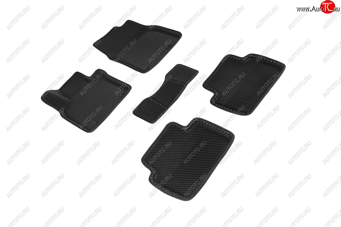 5 399 р. Коврики в салон EVA (3D, ромб, чёрные) Seintex Mazda CX-30 1 DM (2019-2025)  с доставкой в г. Вологда