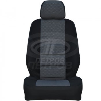 3 999 р. Чехлы (экокожа-жаккард) Петров А10  BYD F3 (2005-2014) хэтчбек (Черный)  с доставкой в г. Вологда. Увеличить фотографию 2