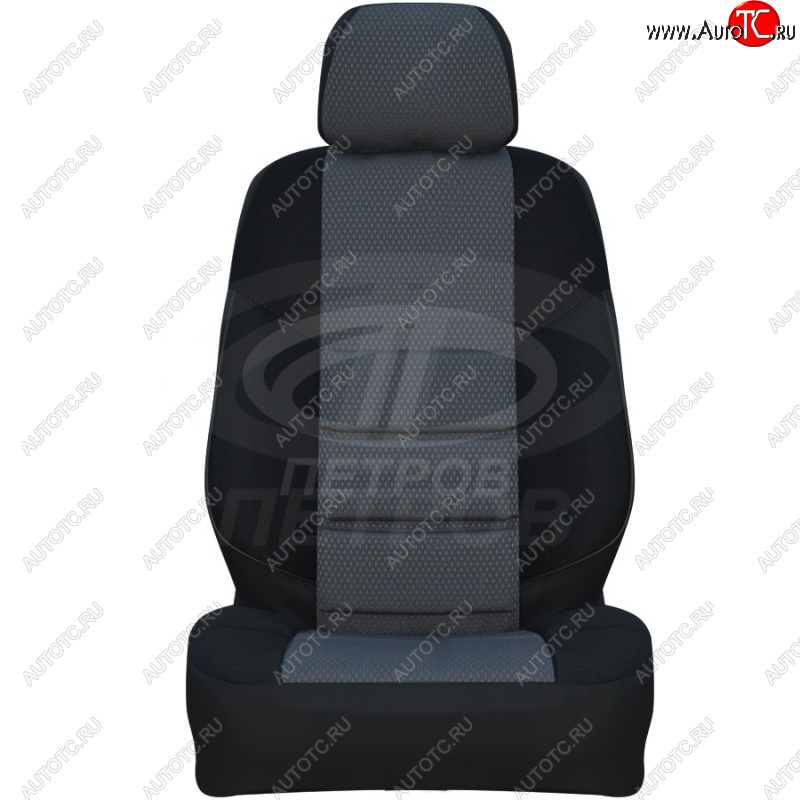 3 999 р. Чехлы (экокожа/жаккард) ПЕТРОВ A10  Skoda Octavia ( Tour A4 1U2,  Tour A4 1U5) (2000-2010) лифтбэк рестайлинг, универсал рестайлинг (черный)  с доставкой в г. Вологда