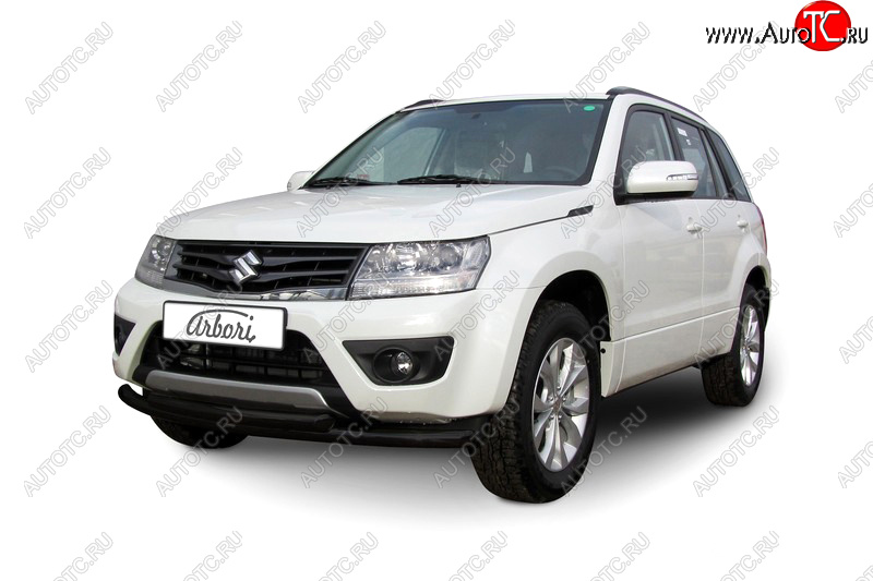 13 349 р. Защита переднего бампера двойная (диаметр 57+57 мм) Arbori Suzuki Grand Vitara JT 5 дверей 2-ой рестайлинг (2012-2016)  с доставкой в г. Вологда